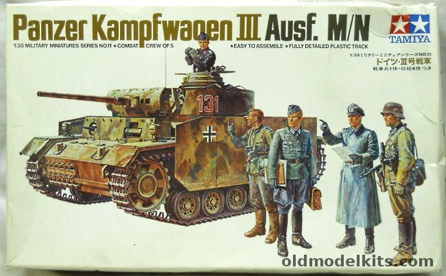 Tamiya 1/35 Panzer Kampfwagen III Ausf. M/N, MM111 plastic model kit